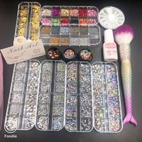 Hight Quality Multi size Glass Crystal Rhinestone Stone Decoration Design Flatback Nail Art