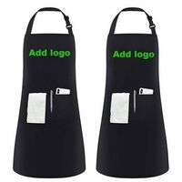 customized with logo natural cotton bulk wholesale aprons