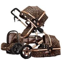 Free Ship Fast Shipping Door To Door Luxury Baby Stroller 3 in 1 Folding bi-directional high landscape stroller baby pram china