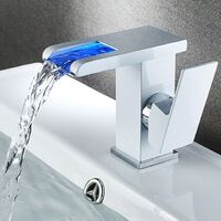 Deck Mounted Square LED Basin Faucets