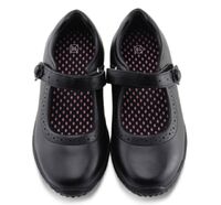 Kids Black School Shoes Uniform Mary Jane With Classic Buckle Strap Princess Girls School Shoes