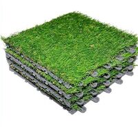 Eco-friendly high quality balcony entrance interlocking artificial grass mat