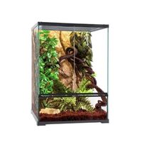 Double-door rainforest cage reptile terrarium reptile house glass pet box bearded dragon,tortoise,iguana