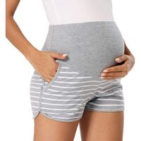 Women's Maternity Shorts Over The Belly Summer Workout Lounge Yoga Sports Shorts