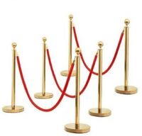 theater stanchion post rail gold stanchions with red rope