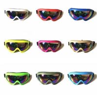 Wholesale cheap colorful winter ski goggles Anti-dust Safety Goggle Outdoor Windproof Glasses custom motocross goggles