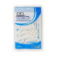 Private Label Mini Unwaxed Nylon Abrasive Portable Natural Flosser Holder Dental Floss Pick