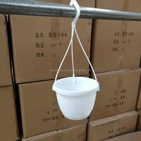 Plastic hanging basket or pot for decoration