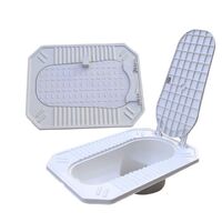 Squat pan toilet flush system squat toilet sanitary ware squatting pan with lid