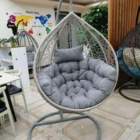 Most popular outdoor furniture egg rattan indoor hanging chair swing chair