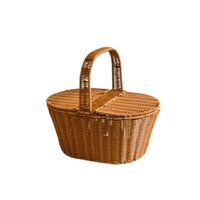 Vintage style luxury 4 person small wicker willow floristry picnic baskets