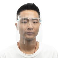 Clear Anti-fog Safety Isolation FaceShield Transparent Splash Proof Glasses Frame Face Shield