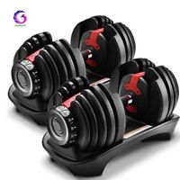 2021Hot sale Adjustable Dumbbell Set 24kg Gym Equipment 40kg Dumbbell Weights