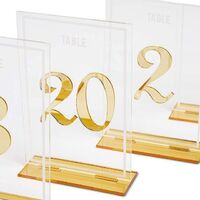 Acrylic Table Number Signs Stand For Wedding,Party,Ceremony