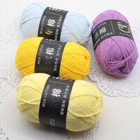 Factory direct sale blended yarn combed yarn milk cotton yarn for knitting crochet