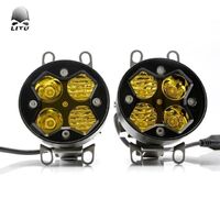 2021 LITU 3 inch LED Driving Fog Lights 40W High Low Bracket LED Headlights for Offroad