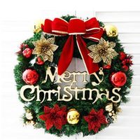 Christmas decoration 30 cm Christmas wreath simulation wreath door hanging window props background Christmas tree accessories