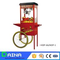 Top Quality flavored popcorn machine with cart make pop corn easy