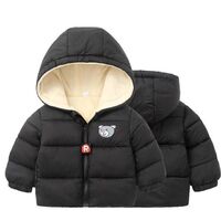 Fleece Jacket Tops Fur Hooded Outerwear Winter Down Jacket Coat Baby Boy Winter Clothes