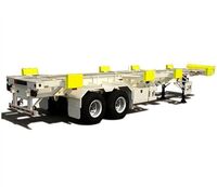 Factory Sale Heavy Duty 20ft 40ft 2/3 Axles Dock container skeleton semi trailer with competitive price