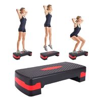 Fitness Equipment Steppers 3 Levels Adjustable Aerobic Step Gym Platform Exercise Board Aerobic Stepper