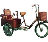 20 inch human tricycle with basket and pocket, market car, booster car manufacturer's direct selling city car