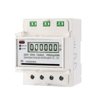 Prepaid Single Phase LCD Display Energy Meter Power Consumption Monitor kWh Meter Wattmer 220V 50Hz