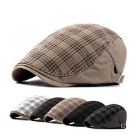 Xuancui factory price customized english driving hat women men plaid ivy cap newsboy cap for sale