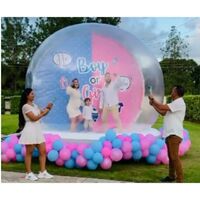 Event inflatable photo booth for birthday outdoor clear inflatable snow globe