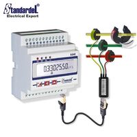 SDE430-C three 3 phase power analyzer meter energy counter RS485 modbus with 40A open type current transformer