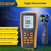 Good quality wind velocity and temperature vane anemometer digital air flow anemometer