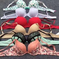 mix designs mix colors assorted size 32-42 very cheap padded wholesale bras