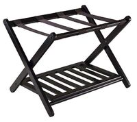 Bamboo Folding Luggage Rack Suitcase Stand Bamboo Luggage Stand