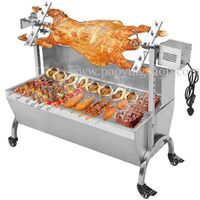 60kg 89cm Commercial Stainless Steel Charcoal Barbeque Pig Hog Roasting Machine