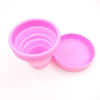 Silicone folding water cup outdoor portable multifunctional sports water cup creative silicone telescopic cup