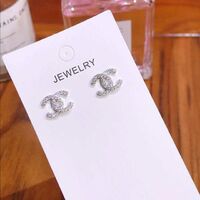 925 Sterling Silver shape Luxury Silver Plated Women's Romantic Pendant fashion Earring Jewelry