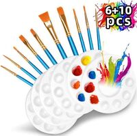 Nylon Wool Watercolor Artist Painting Brush Pack Of Ten