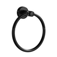 Towel Ring Holder For Bathroom Wall Mount Hardware Round Sus 304 Stainless Steel Towel Racks matte black