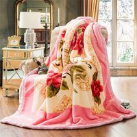 100% Polyester Raschel Quality Sublimation Minky Korean Mink Blankets Wholesale