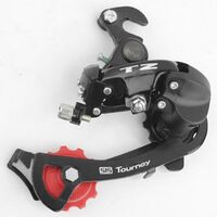 Best china low price black screw type mountain bike tz50 rear derailleur with hanger mount