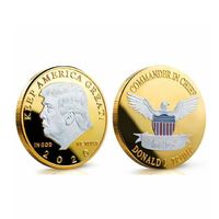 Custom Donald J Trump USA Silver Gold Plated Eagle Commemorative Coin