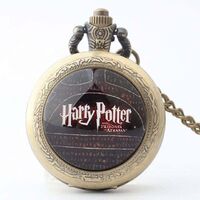 Classic Quartz Harry Pocket Watch Time Gem Patch Distressed Flip Cover Quartz Pocket Watch Gift for Men or Women EXW