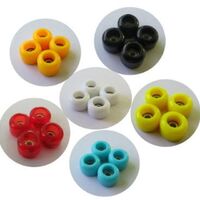 Finger skateboard wheel Colorful color 1.5x7x5mm ABS plastic material coated stainless steel bearing 681