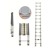 3.2m 11 steps EN131 aluminum telescopic extension ladder