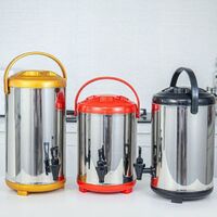 Milk Tea Bucket Barrel Plastic Thermometer Mini 12 L Manufacturers Bubble Heat Preservation Tea/Coffee/ Milk Tea Water Bucket