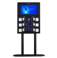 Electronic Mobile Phone Lockers With Chargers 6 Door Charger Mobile Kiosk manufacture safe locker black fast charging