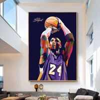 Basketball Star Kobe Canvas Painting Wall Art Prints for Home Decoration