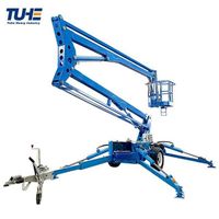 22 meters 200kg Concrete Vehicle Mounted Scissors Towable Spider Trailer Boom Lift