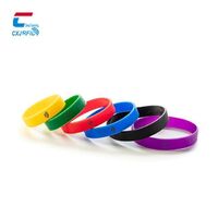 13.56Mhz New Mold Closed Very Thin Silicone NFC RFID Wristband