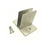 Factory Sales Stainless Steel Toilet Cubicle Partition Connecting Angle Bracket Wall Mounting Partition Clip